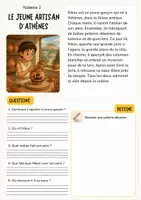 Aperçu - Feuilles d'exercices - Fiches de lecture sur la préhistoire et l'Antiquité - Page 3