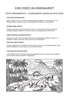 anteprima - Materiale per pittura e bricolage - Alla scoperta dei dinosauri – In stampato maiuscolo per la classe 1ª - Pagina 1