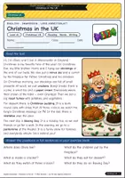 Vorschau - Arbeitsblätter - Christmas in the UK – crackers & more (A1) - Deckblatt