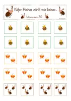 Vorschau - Spiele - Käfer Heiner zählt wie keiner - Zahlenraum 20 - Deckblatt