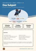 Vorschau - Poster - Subjekt Satzglieder Deutsch Klasse 5 6 | Poster und Tafelbild 12 Seiten + PowerPoint mit Lösungen | Zahlprobe, Kongruenz | Satzglieder im Blick 2 - Seite 1