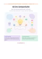 Vorschau - Arbeitsblätter - KI im Unterricht – Der fächerübergreifende Leitfaden 💡🚦✨ - Deckblatt