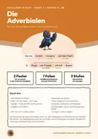 Vorschau - Poster - Adverbiale Bestimmung Satzglieder Deutsch Klasse 5 6 | Poster und Tafelbild 12 Seiten + PowerPoint mit Lösungen | Zeit, Ort, Art und Weise, Grund | Satzglieder im Blick 4 - Seite 1