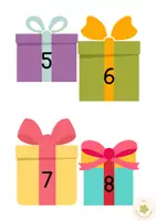 Voorbeeld - Cadeautjes met cijfers tm 20 - Pagina 1