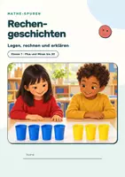 Vorschau - Arbeitsblätter - Rechengeschichten Klasse 1: Plus und Minus bis 20 legen, rechnen, erklären - Seite 1