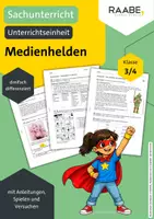 Vorschau - Arbeitsblätter - Medienhelden entdecken und hinterfragen | Unterrichtseinheit - Deckblatt