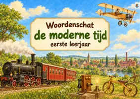 Voorbeeld - Woordenschatkaarten de moderne tijd - eerste leerjaar - Voorblad