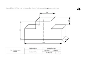 Vorschau - Arbeitsblätter - Technisches Zeichnen - Schriftfeld_editierbar - Seite 3