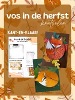 Voorbeeld - Vosje in de herfst - herfstknutsel 🦊🍁 - Voorblad