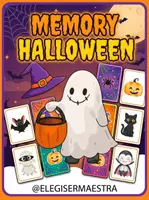 Vista previa - Tarjetas / Manipulativos - MEMORY HALLOWEEN @ELEGISERMAESTRA - Portada