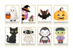 Vista previa - Tarjetas / Manipulativos - MEMORY HALLOWEEN @ELEGISERMAESTRA - página 3