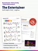 Vorschau - Stundenentwürfe - The Entertainer (Scott Joplin) – Boomwhacker Noten farbig + Unterrichtsentwurf – Ragtime, Synkopen, Kadenz - Deckblatt