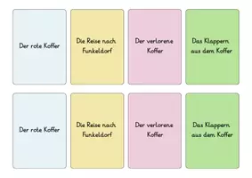 Vorschau - Stundenentwürfe - Schreibanlass Kärtchen zum Thema Reisen | Geschichten schreiben - Seite 1