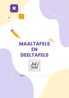 Voorbeeld - Alle maaltafels en deeltafels tot 10 - Voorblad