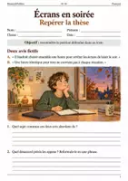 Aperçu - Feuilles d'exercices - Thèses et arguments - 5 livrets de français 4e–3e - Page 1