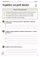 Aperçu - Feuilles d'exercices - Une cour plus verte trois arguments - Français 4e–3e, livret - Page 3