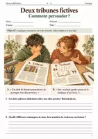 Aperçu - Feuilles d'exercices - Deux tribunes analyser la persuasion - Français 4e–3e, livret - Page de couverture