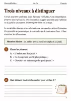 Aperçu - Feuilles d'exercices - Titre sensationnel faits et insinuations - Français 4e–3e, livret - Page 1