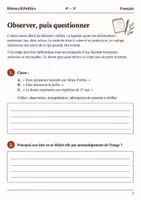 Aperçu - Feuilles d'exercices - Image hors contexte les questions utiles - Français 4e–3e, livret - Page 1