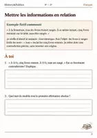 Aperçu - Feuilles d'exercices - Témoignage fictif repérer les incohérences - Français 4e–3e, livret - Page 2
