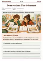 Aperçu - Feuilles d'exercices - Deux articles contradictoires vérifier les faits - Français 4e–3e, livret - Page de couverture