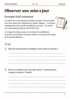 Aperçu - Feuilles d'exercices - Deux articles contradictoires vérifier les faits - Français 4e–3e, livret - Page 2