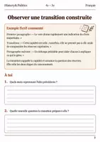 Aperçu - Feuilles d'exercices - Décider ensemble articuler des transitions - Français 4e–3e, livret - Page 2