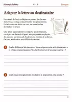 Aperçu - Feuilles d'exercices - Une lettre au conseil de la vie collégienne défendre une proposition - Français 4e–3e, livret - Page 1
