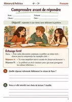 Aperçu - Feuilles d'exercices - Répondre sans attaquer reformuler l’argument adverse - Français 4e–3e, livret - Page de couverture