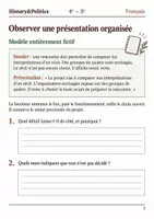 Aperçu - Feuilles d'exercices - Présenter un dossier hiérarchiser trois informations - Français 4e–3e, livret - Page 2