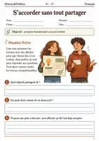Aperçu - Feuilles d'exercices - Discours à deux voix défendre un accord partiel - Français 4e–3e, livret - Page de couverture