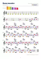 Vorschau - Stundenentwürfe - Halloween und Grusel: 4 Klassik-Stücke für Boomwhacker – Danse macabre, Toccata d-Moll, Trauermarsch einer Marionette, Halle des Bergkönigs – farbige Noten, Unterrichtsentwürfe, Hörfassungen + 3D-Playalongs - Seite 3