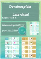 Vorschau - Spiele - Deutsch - 1./2. Klasse: "Dominospiele Leserätsel" - Deckblatt