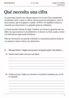 Vista previa - Hojas de trabajo - Fuentes y porcentajes: cuaderno 3.º–4.º ESO - página 1