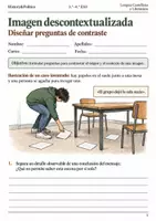 Vista previa - Hojas de trabajo - Imágenes sin contexto: lectura crítica 3.º–4.º ESO - Portada