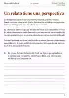 Vista previa - Hojas de trabajo - Testimonios y fiabilidad cuaderno 3.º–4.º ESO - página 1