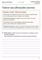 Vista previa - Hojas de trabajo - Testimonios y fiabilidad cuaderno 3.º–4.º ESO - página 2
