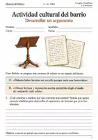 Vista previa - Hojas de trabajo - Desarrollar argumentos cuaderno 3.º–4.º ESO - Portada