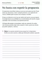 Vista previa - Hojas de trabajo - Desarrollar argumentos cuaderno 3.º–4.º ESO - página 1