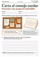 Vista previa - Hojas de trabajo - Carta formal argumentativa cuaderno 3.º–4.º ESO - Portada