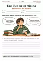 Vista previa - Hojas de trabajo - Argumentación oral en un minuto cuaderno 3.º–4.º ESO - Portada