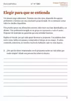 Vista previa - Hojas de trabajo - Argumentación oral en un minuto cuaderno 3.º–4.º ESO - página 1