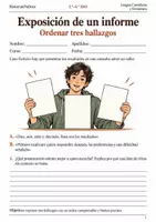 Vista previa - Hojas de trabajo - Exposición oral de informes cuaderno 3.º–4.º ESO - Portada