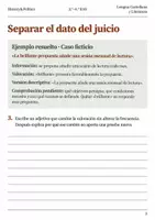 Vista previa - Hojas de trabajo - Adjetivos valorativos y encuadre cuaderno 3.º–4.º ESO - página 2