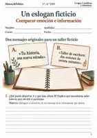 Vista previa - Hojas de trabajo - Eslogan, emoción e información cuaderno 3.º–4.º ESO - Portada