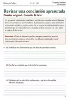 Vista previa - Hojas de trabajo - Generalizaciones revisión de textos 3.º–4.º ESO - página 3