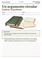 Vista previa - Hojas de trabajo - Argumentos circulares cuaderno 3.º–4.º ESO - Portada
