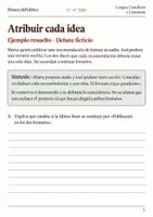 Vista previa - Hojas de trabajo - Síntesis de posturas cuaderno de Lengua 3.º–4.º ESO - página 2