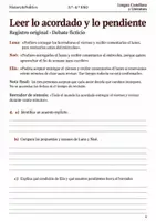 Vista previa - Hojas de trabajo - Síntesis de posturas cuaderno de Lengua 3.º–4.º ESO - página 3