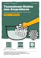 Vorschau - Arbeitsblätter - Tannenbaum-Station gratis | 3 Stufen, Klasse 1–4, Förderschule - Deckblatt
